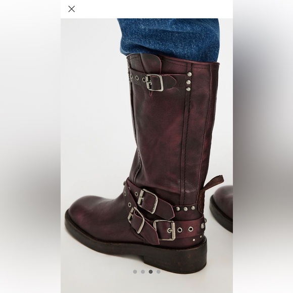 We The Free Distressed Brown Combat Boots - Picture 3 of 12